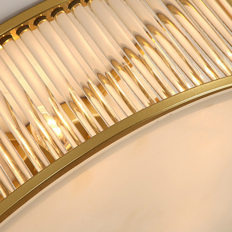 Crystal Drum Flush Mount Modern Flush Mount Light Fixtures for Living Room