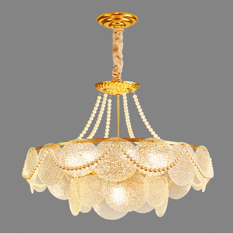 Glass Drum Flush Light Fixtures Modern Flush Mount Ceiling Lights for Living Room