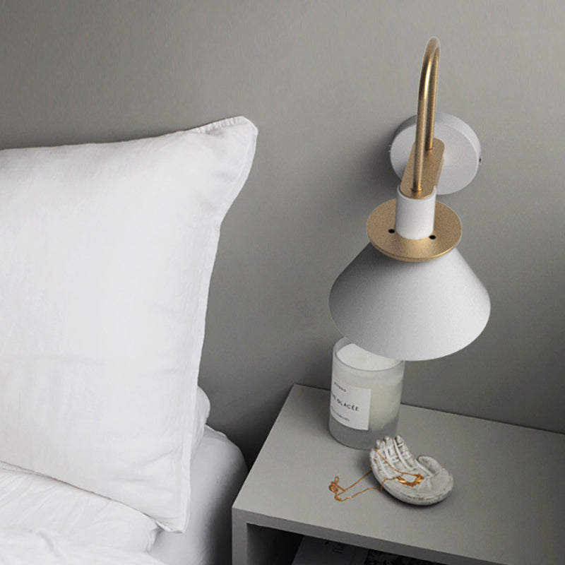 Modern Metal Wall Sconce Colorful Wall Light Fixture for Bedroom
