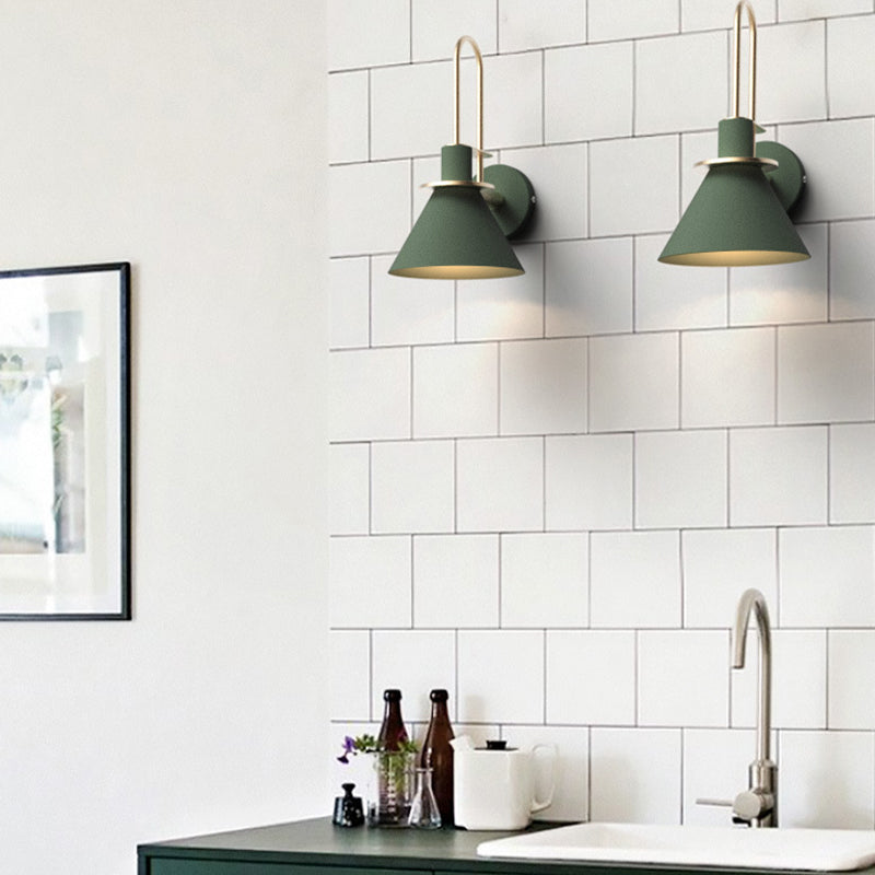 Modern Metal Wall Sconce Colorful Wall Light Fixture for Bedroom