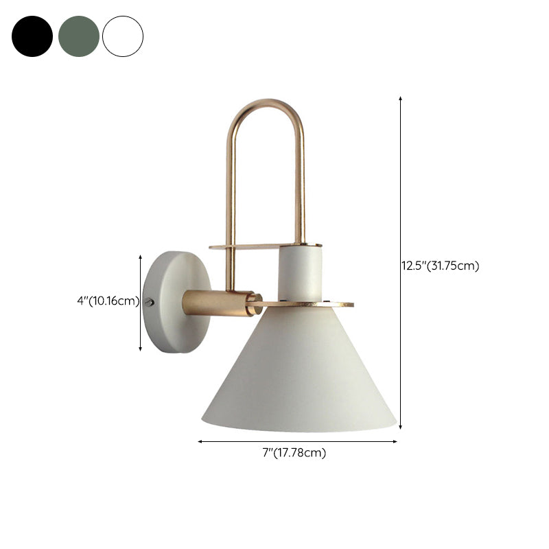 Modern Metal Wall Sconce Colorful Wall Light Fixture for Bedroom
