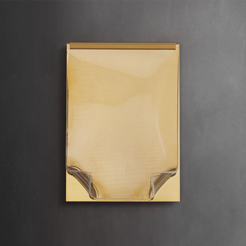 Modern Metal Wall Sconce Book Shape Wall Light with Acrylic Shade for Bedroom