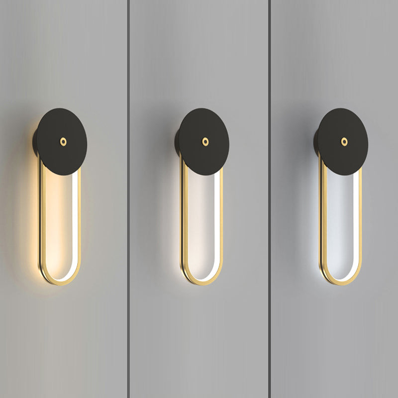 Minimalism Geometric Wall Light Sconce Metal 1 Light Wall Mounted Light