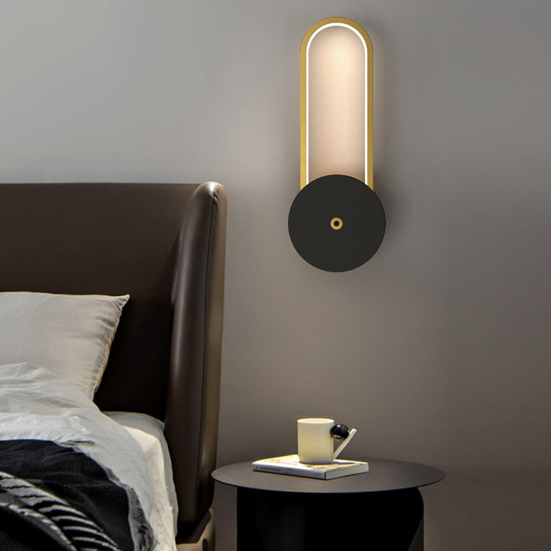Minimalism Geometric Wall Light Sconce Metal 1 Light Wall Mounted Light