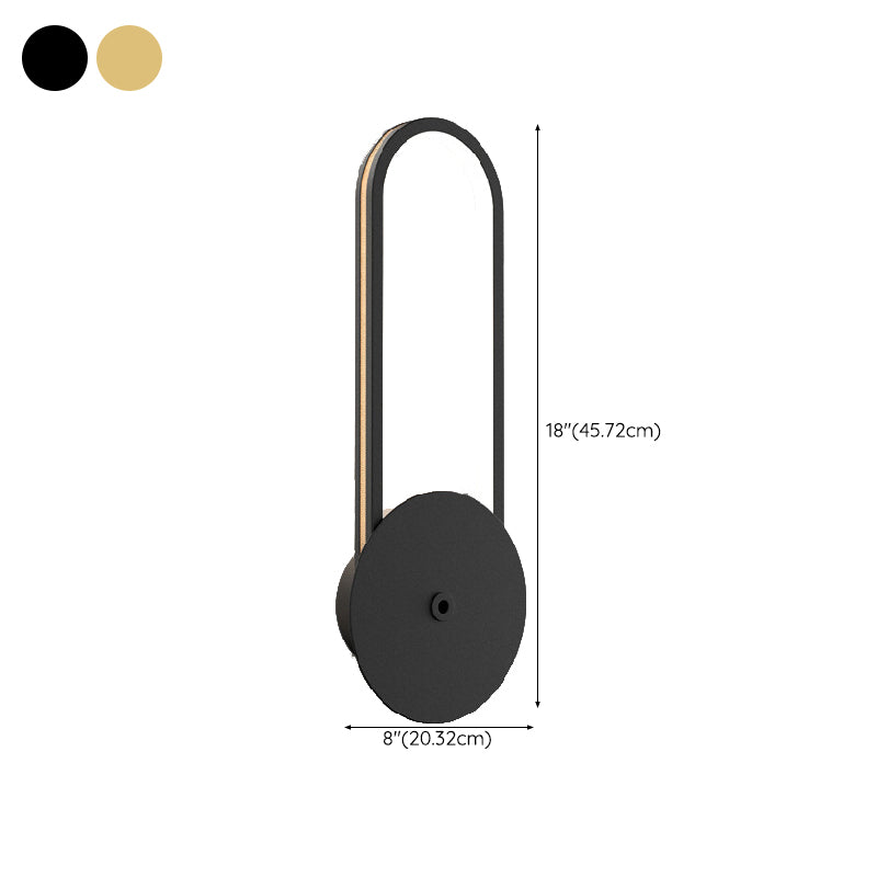 Minimalism Geometric Wall Light Sconce Metal 1 Light Wall Mounted Light