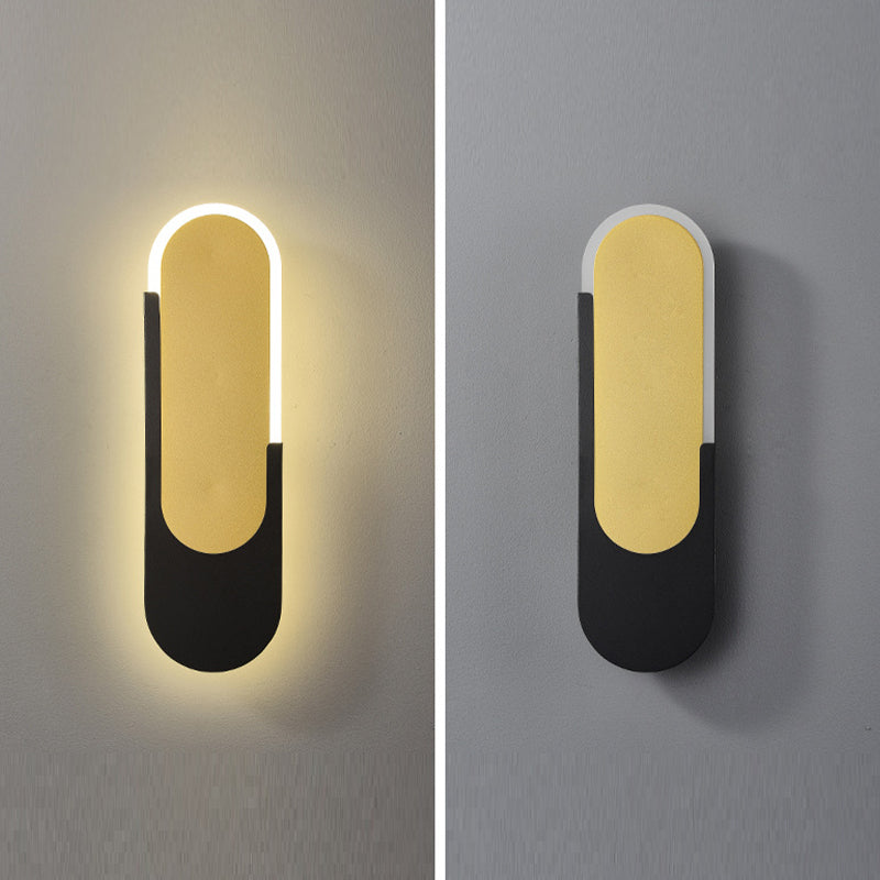1 Light Geometric Wall Sconce Lights Modern Metal Wall Mounted Light Fixture