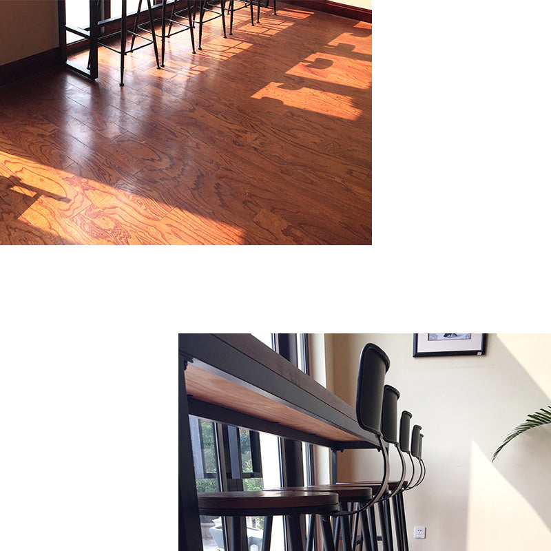 Modern Bar-height Table Solid Wood Top Pub Table for Patio Use