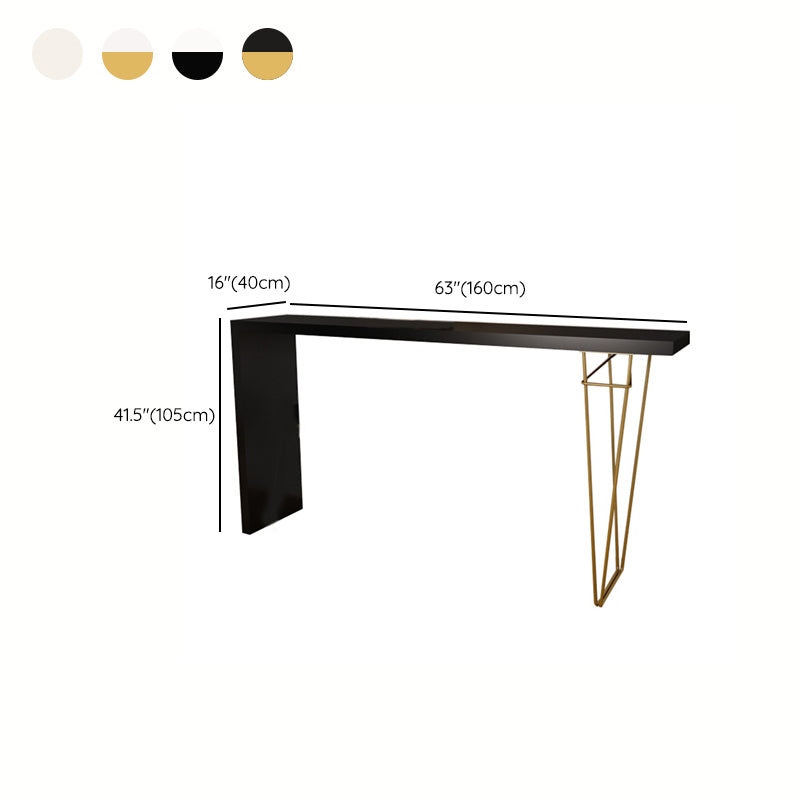 Modern Bar-height Table Solid Wood Top 41.3-inch Height Table