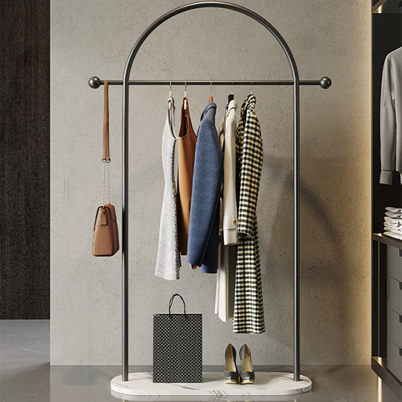Modern Coat Hanger Metal Coat Hooks Coat Rack with Marble Bottom