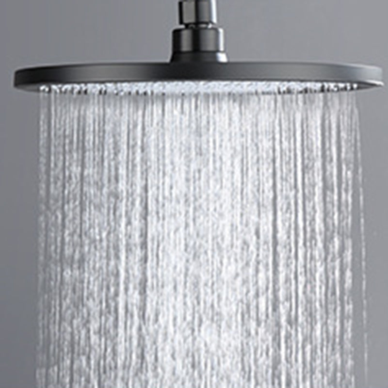 Wall Mounted Modern Square Metal Shower Adjustable Shower Head Shower Faucet