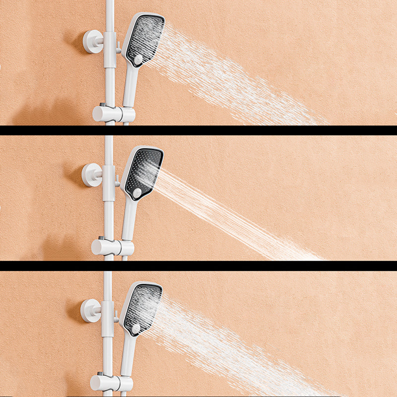 Wall Mounted Shower Arm Shower Faucet Metal Shower System with Slide Bar