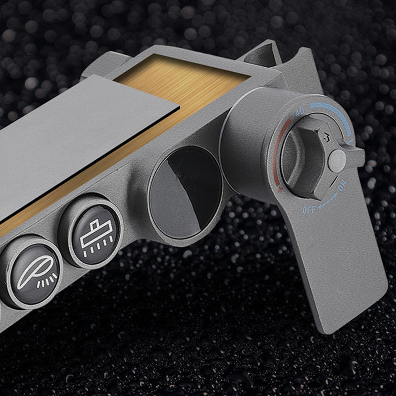 Modern Gray Shower Set 2 Shower Heads Shower System for Bathroom