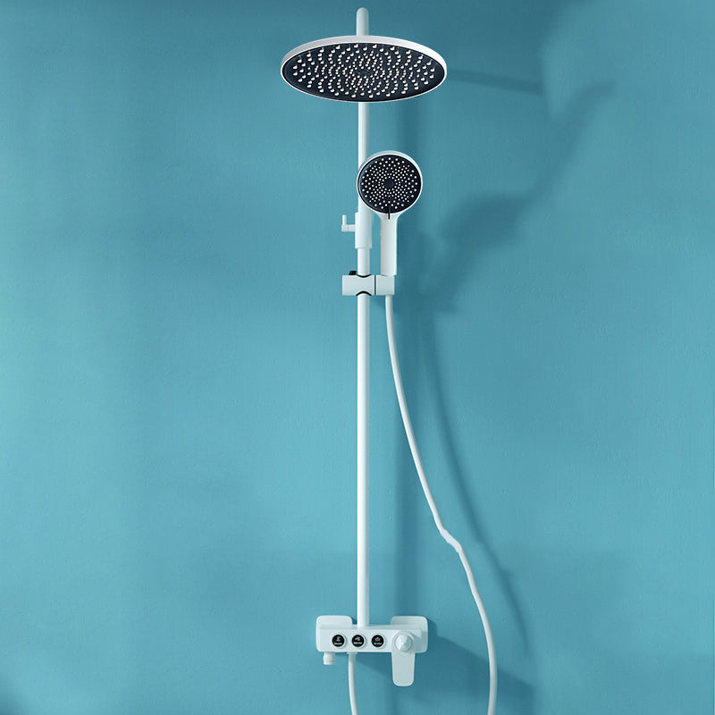 Contemporary Copper Shower System Wall Mounted Shower System with Hand Shower