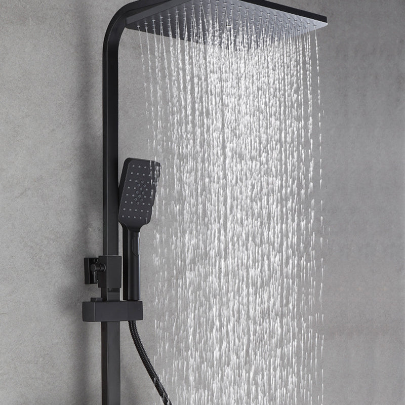 Contemporary Copper Shower System Wall Mounted Shower System with Hand Shower