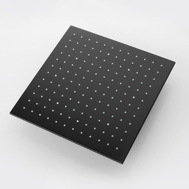 Modern Shower Faucet Adjustable Water Flow Rain Shower Head Shower System in Black