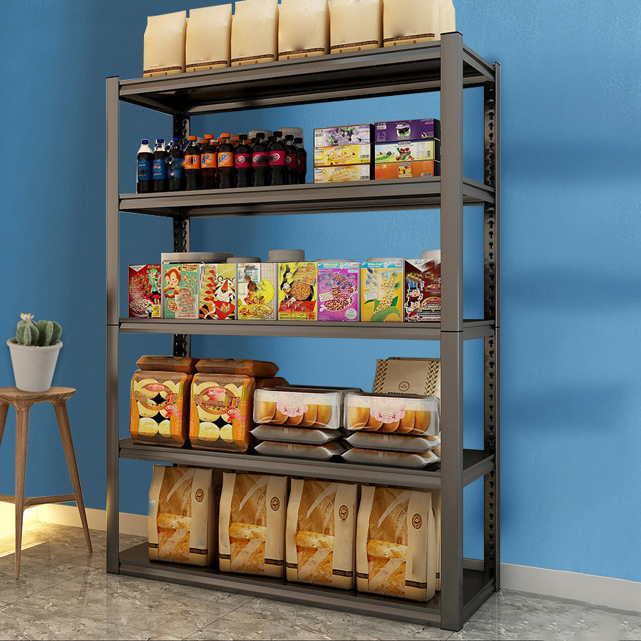 Etagere Contemporary Bookcase Metal Open Back Bookshelf with Shelves