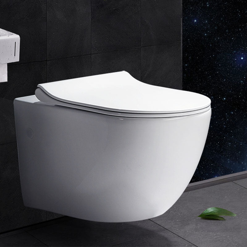 Wall-mounted Toilet Household In-wall Hidden Tank Soft-Close Seat Toilet