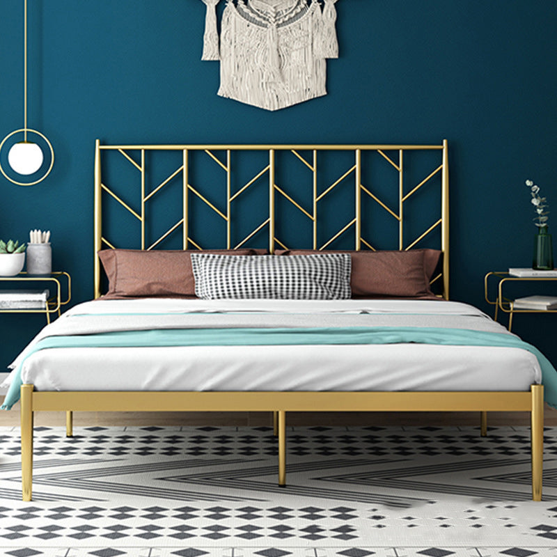 Modern and Contemporary Metal Open Frame HeadboardNo Theme Bed