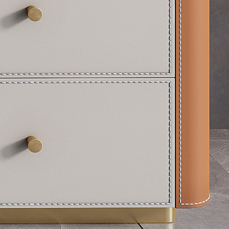 Glam Stone Storage Chest Bedroom Vertical 16"Wide Chest with Drawers