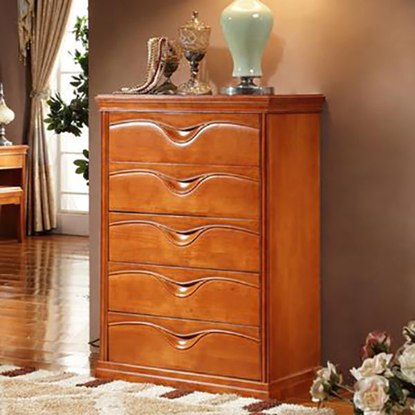 Traditional Storage Chest Dresser Solid Wood Storage Chest with 3/4/5 Drawers