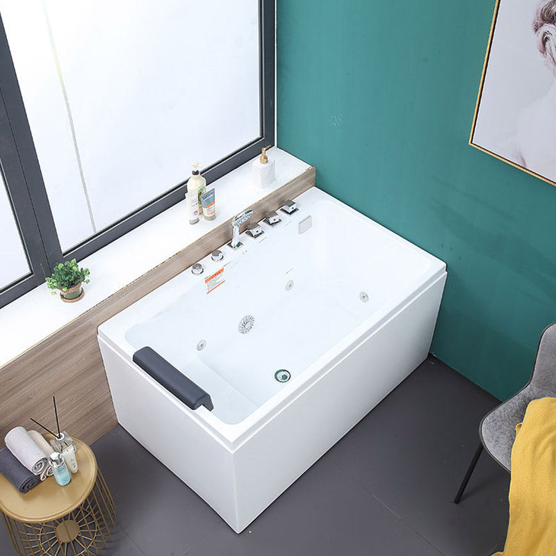 Bathroom Soaking Bath Tub Seat Included Back to Wall Bathtub