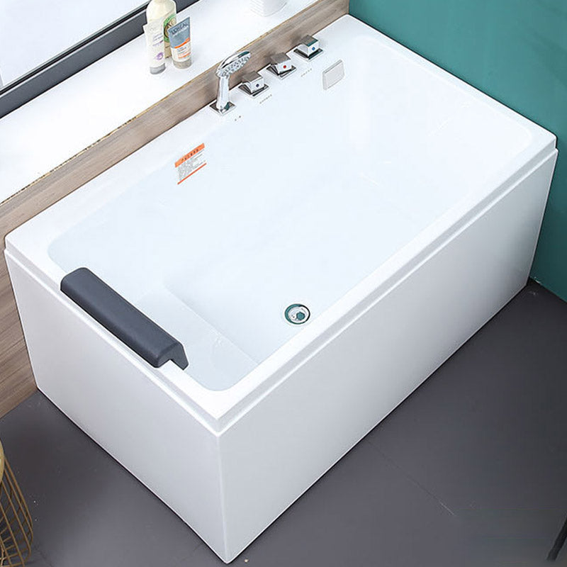 Bathroom Soaking Bath Tub Seat Included Back to Wall Bathtub