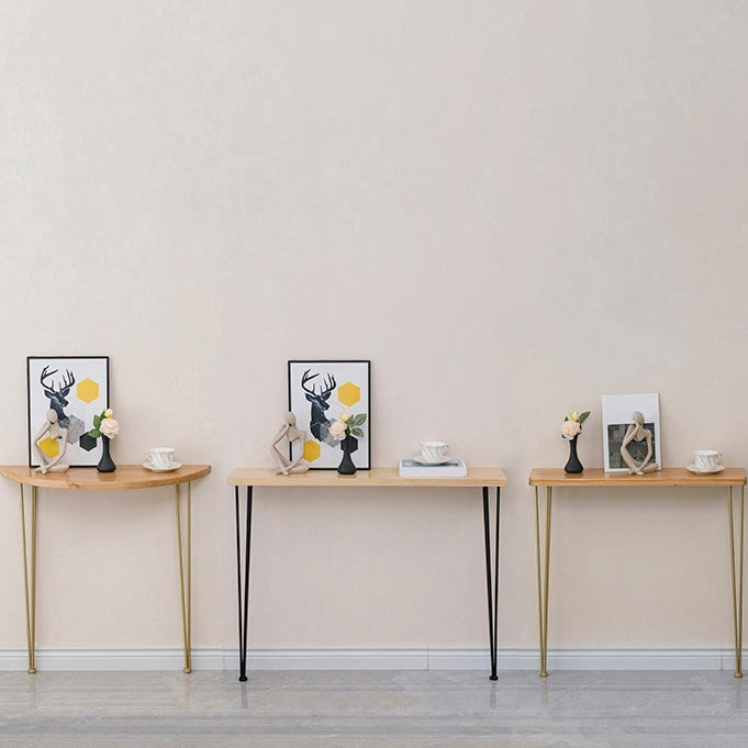 31.5 Inch Height Console Table Solid Wood Contemporary Console