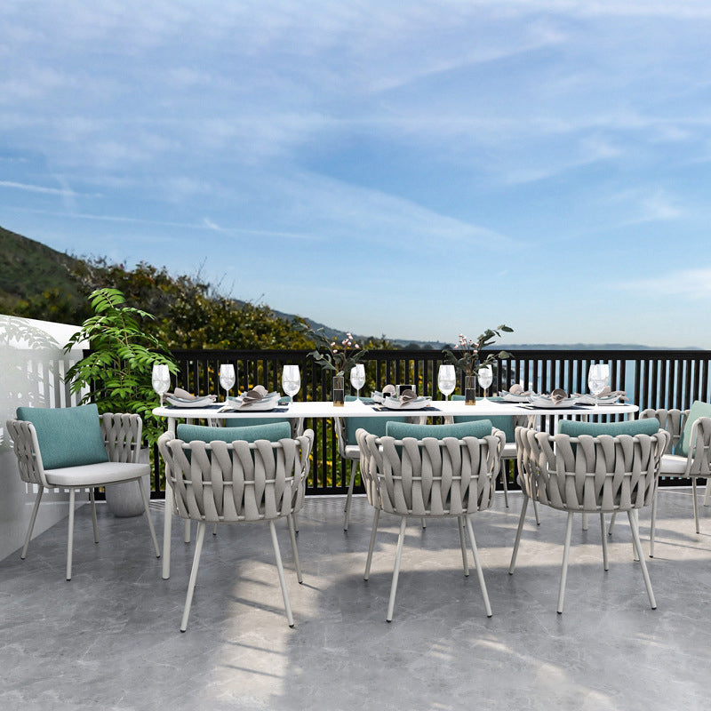 Modern Sintered Stone Top Dining Table Set 1/7/9 Pieces Dining Table Set for Outdoor