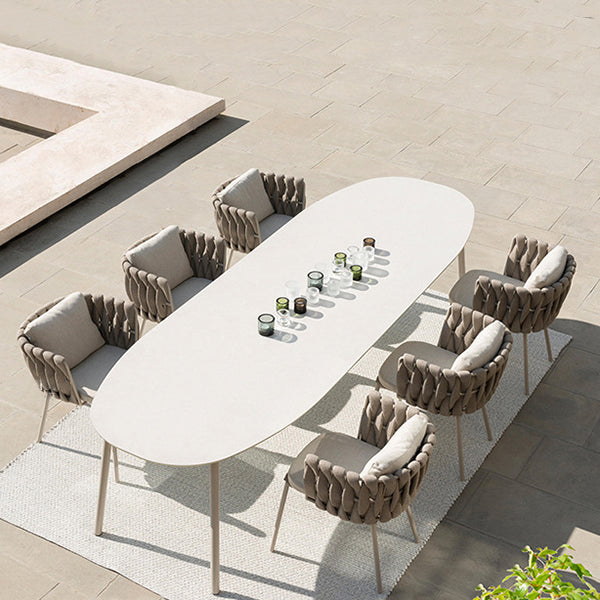 Modern Sintered Stone Top Dining Table Set 1/7/9 Pieces Dining Table Set for Outdoor