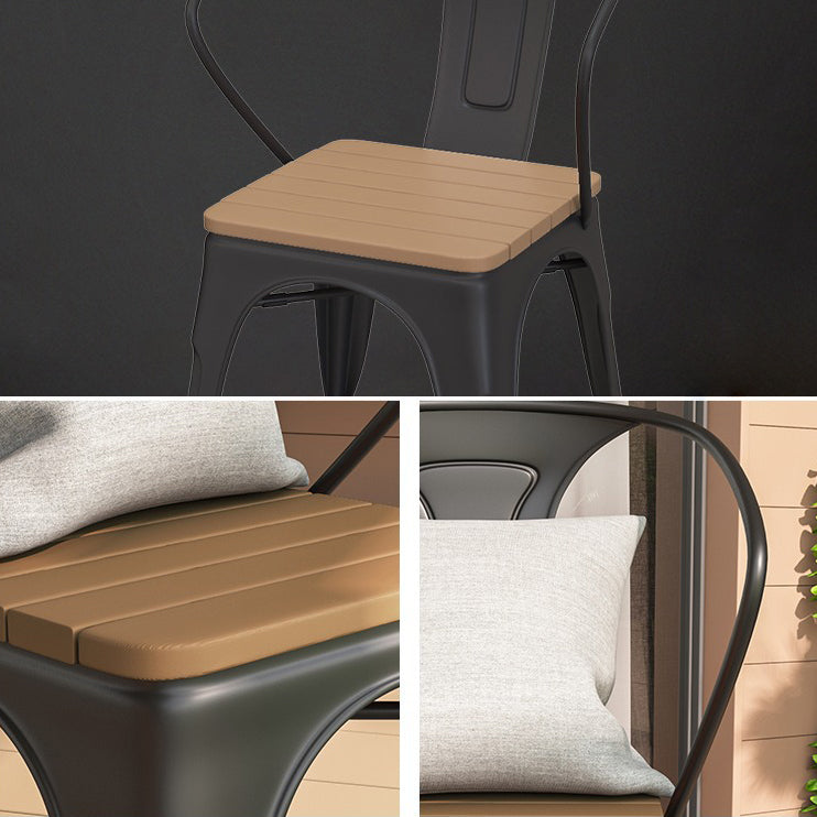 Modern Round Dining Set 1/3/5 Pieces Reclaimed Wood Dining Set