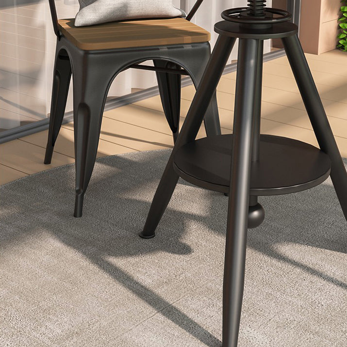 Modern Round Dining Set 1/3/5 Pieces Reclaimed Wood Dining Set