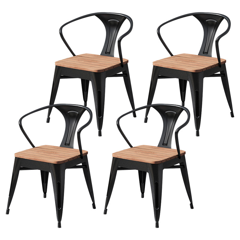 Modern Metal Dining Set 1/2/4/5/7 Pieces Reclaimed Wood Dining Table Set