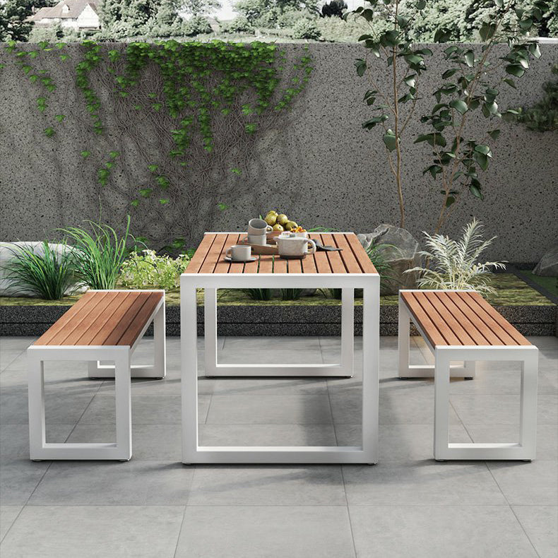 Modern Metal Dining Set 1/2/4/5/7 Pieces Reclaimed Wood Dining Table Set