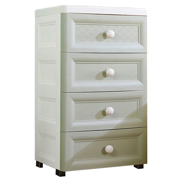 Plastic Wardrobe Armoire with Legs Modern Storage Cabinet with Drawer