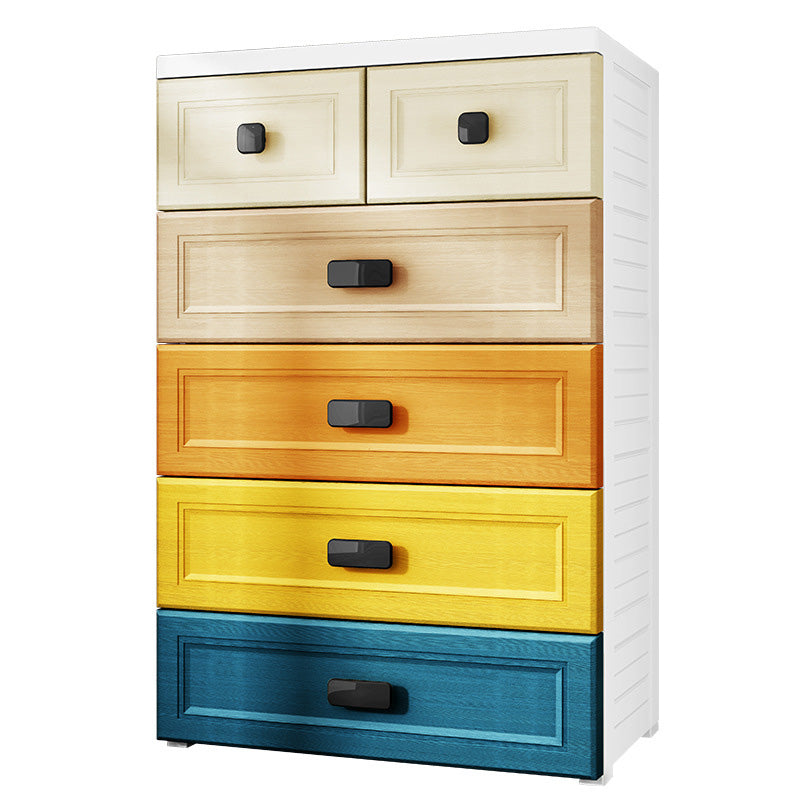 Modern Non-Hanging Armoire with Legs Plastic Storage Cabinet