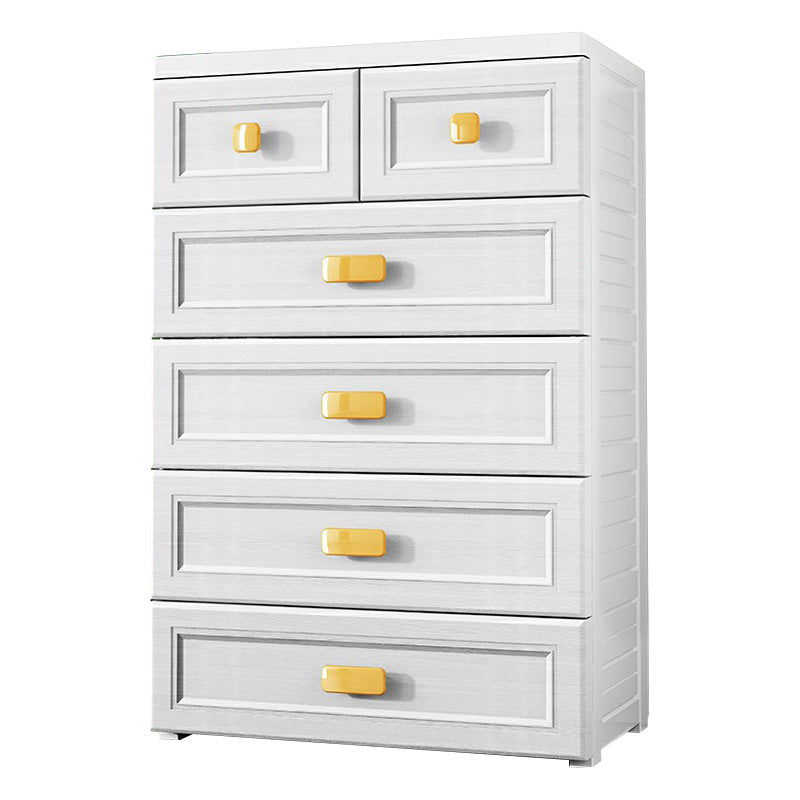 Modern Non-Hanging Armoire with Legs Plastic Storage Cabinet