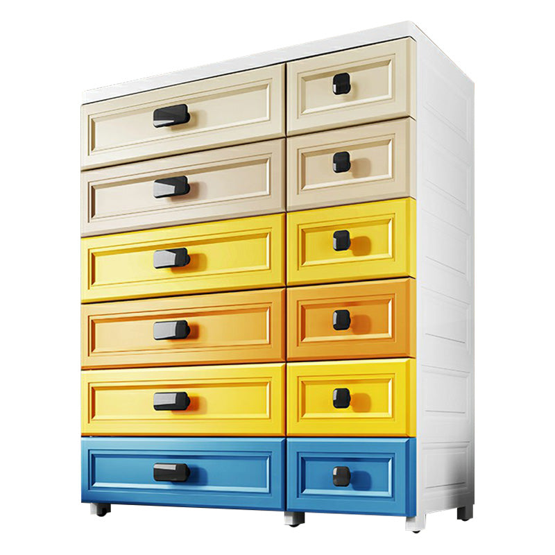 Modern Non-Hanging Armoire with Legs Plastic Storage Cabinet