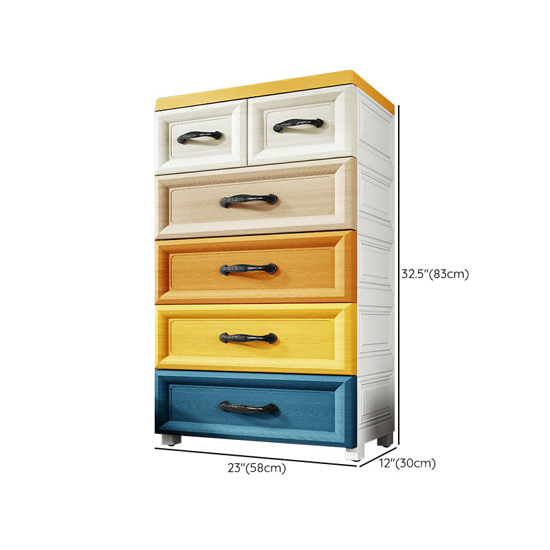 Modern Non-Hanging Armoire with Legs Plastic Storage Cabinet