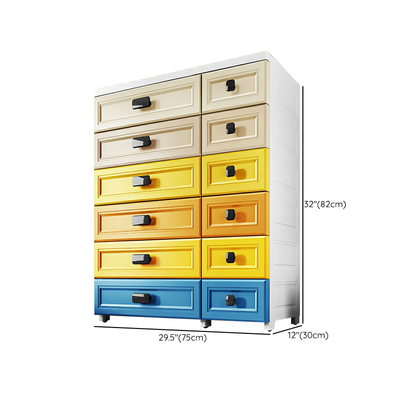 Modern Non-Hanging Armoire with Legs Plastic Storage Cabinet