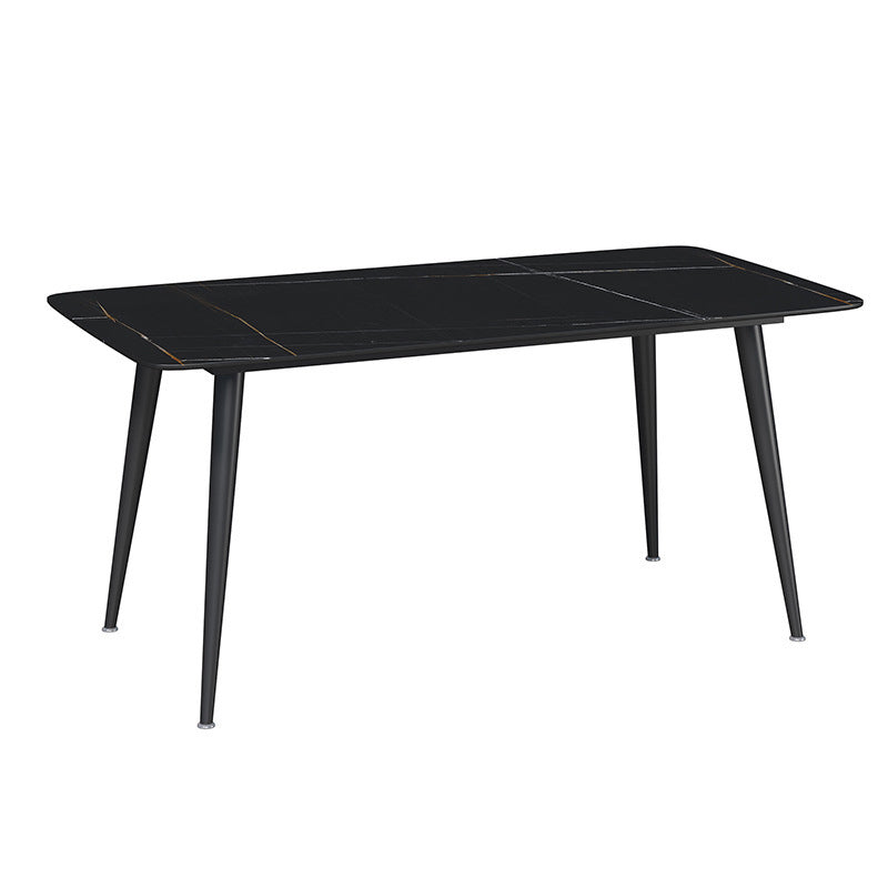 Modern Dining Table with Solid Back Chairs 1/4/6/7 Pieces Dinette Set