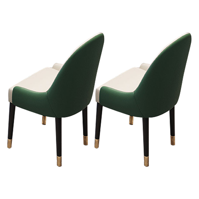 Glossy Black Dining Table Set 1/2/5/7 Pieces Metal Dinette Set with Faux Leather Chairs