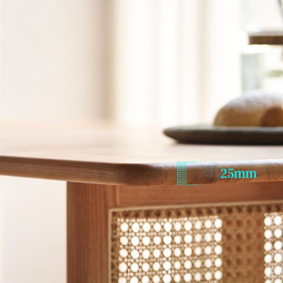 Modern Dining Set 1/2/4 Pcs Natural Solid Wood Dining Table and Chairs