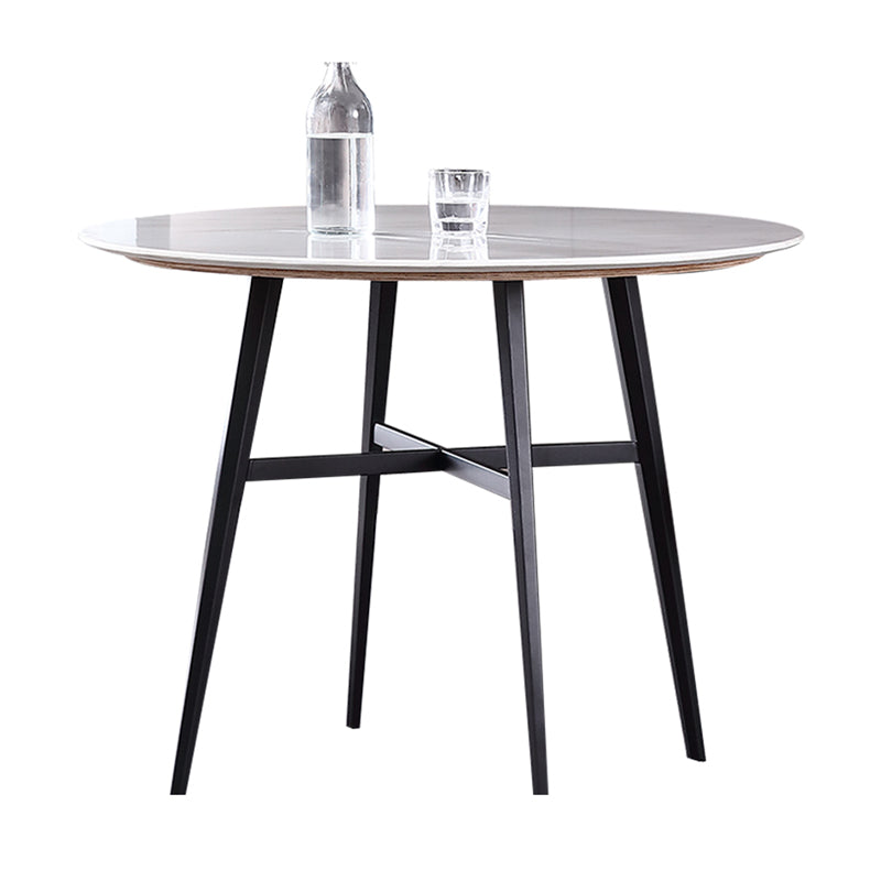 Modern Round Stone Dining Set 1/2/3/4 Pieces Dining Table Set with Padded Chairs