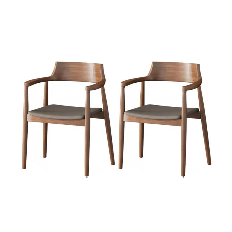 Dark Brown Solid Wood Top Dining Table Set 1/2/3/5/7 Pieces Industrial Dinette Set