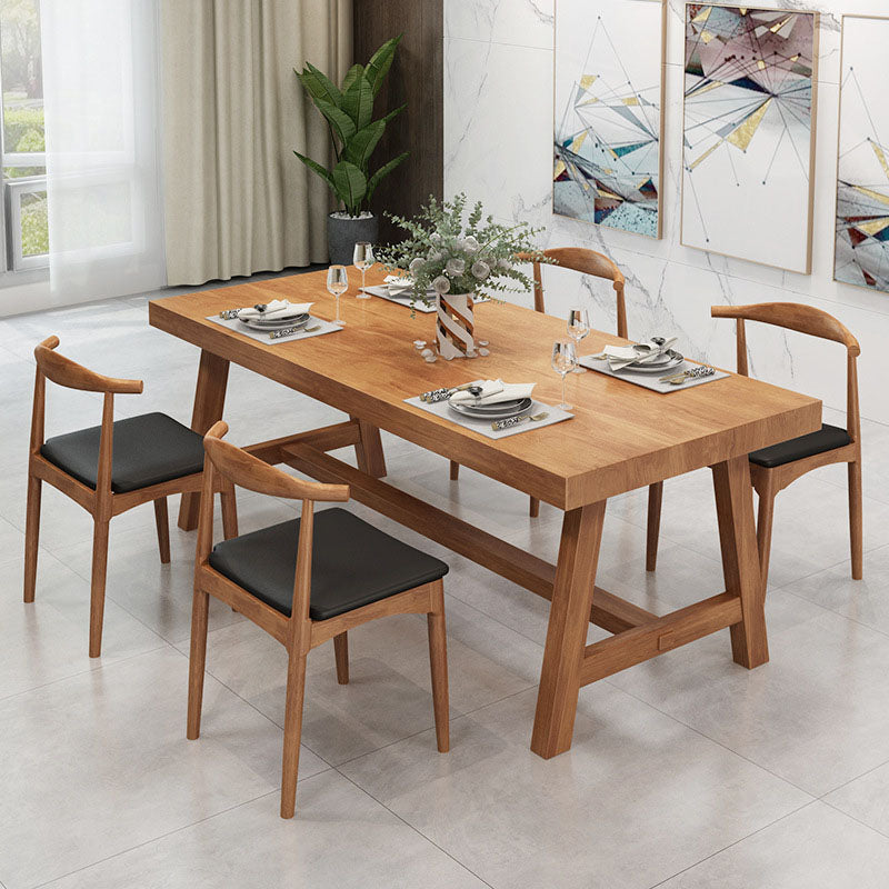 Modern 1/3/5/7 Pieces Dining Set Rectangle Wood Dining Table for Dining Room