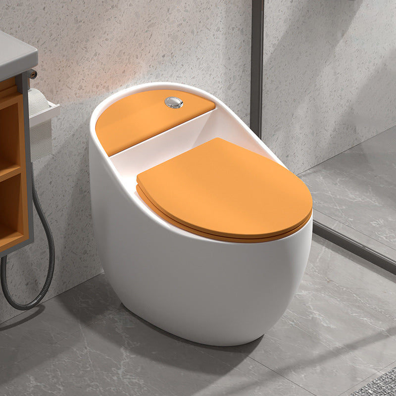 Concealed Tank Flush Toilet Floor Mount One-Piece Toilet with Slow Close Seat