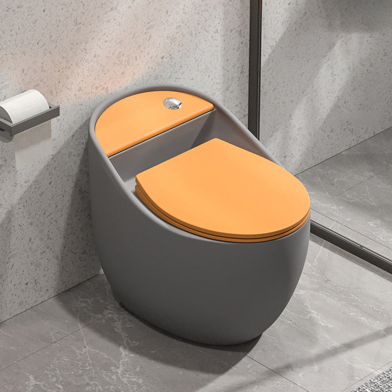 Concealed Tank Flush Toilet Floor Mount One-Piece Toilet with Slow Close Seat