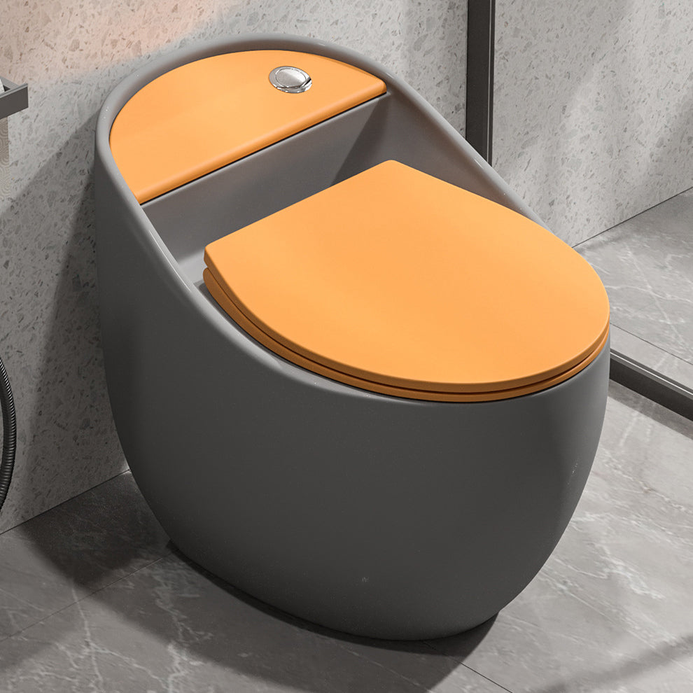 Concealed Tank Flush Toilet Floor Mount One-Piece Toilet with Slow Close Seat