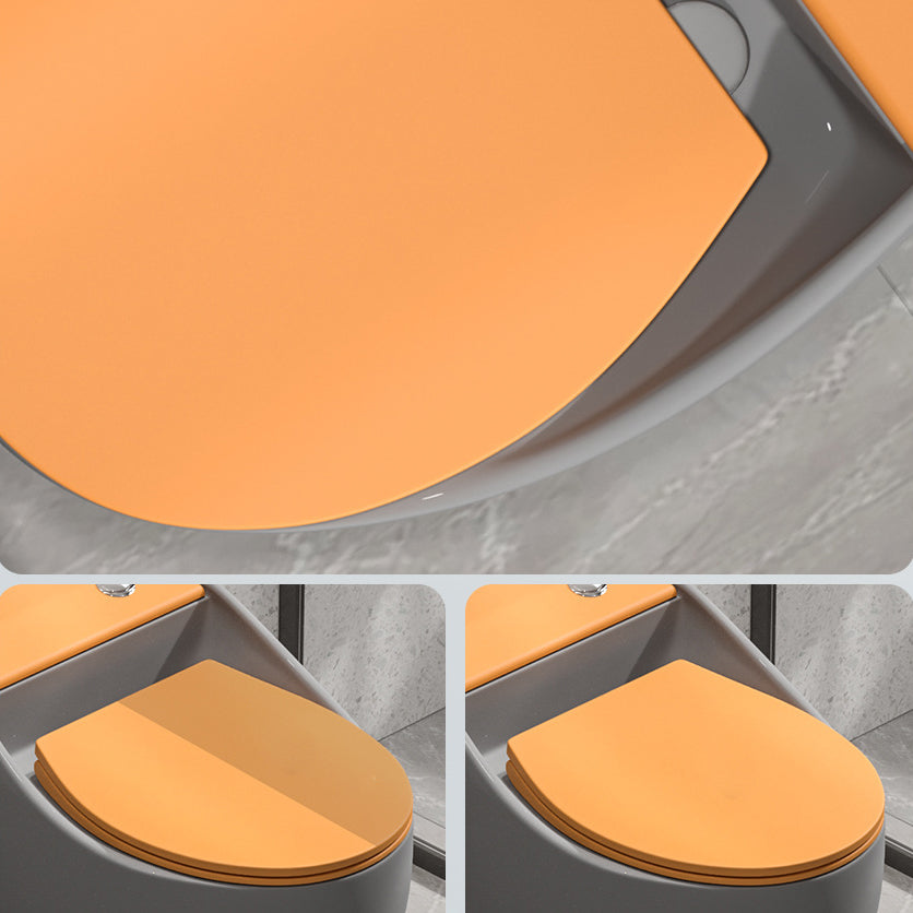 Concealed Tank Flush Toilet Floor Mount One-Piece Toilet with Slow Close Seat