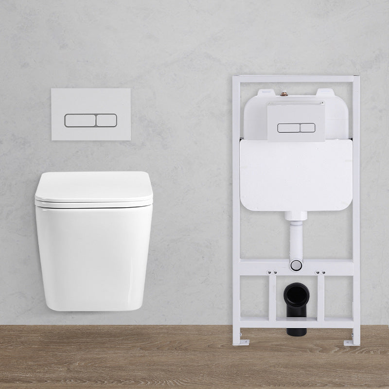 Wall Mount Flush Toilet Single Flush Modern One-Piece Toilet Urine Toilet